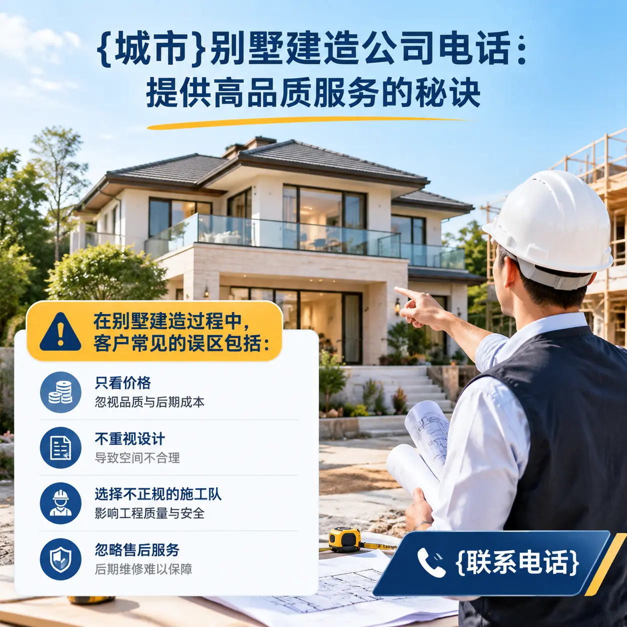 关岭别墅建造公司电话:提供高品质服务的秘诀