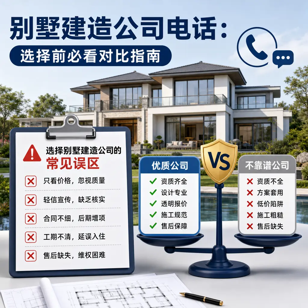 别墅建造公司电话:选择前必看对比指南